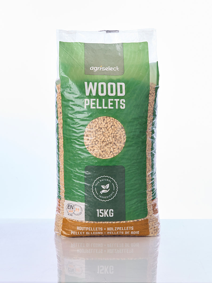 Houtpellets EN+A1 / DIN+ volle pallet 65x15kg bag (975kg)
